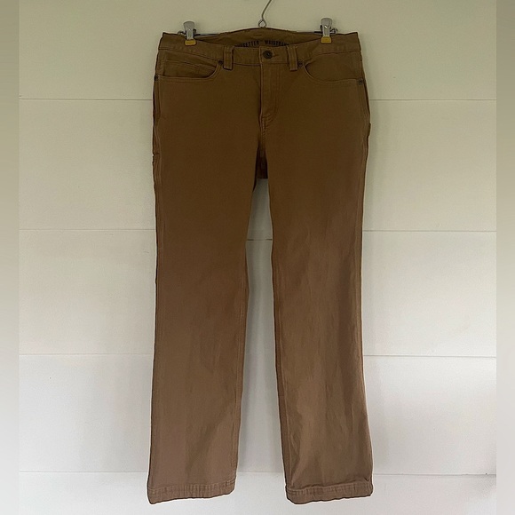 Duluth Trading Co Pants - Duluth Trading Plus DuluthFlex Fire Hose Bootcut Pants Work Tan Size 6